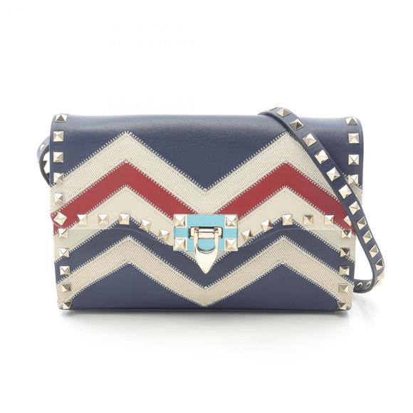 VALENTINO Red Leather Shoulder Bag - Picture 1 of 7